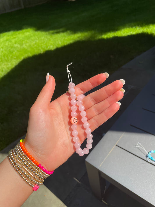 Rose Quartz Phone Charm